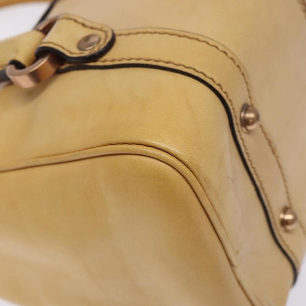 GUCCI Hand Bag Leather Beige 124245 Auth 131725 - Picture 16 of 16